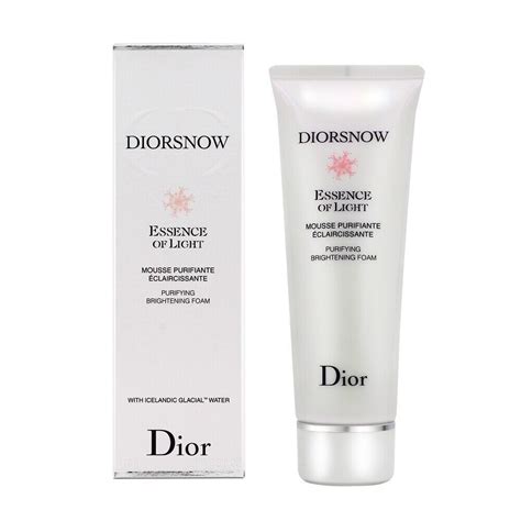 diorsnow face wash.